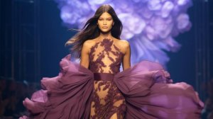 Модный показ вечернего платья