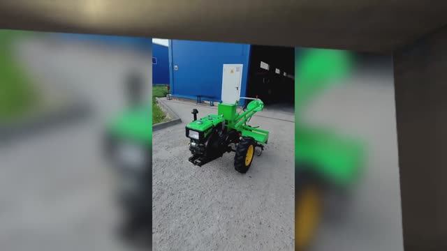 Мотоблок Р-15 с фрезой и сидением смотреть онлайн