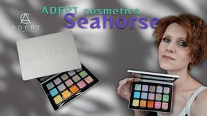 Новая палетка Adept Seahorse | 3 макияжа, свотчи