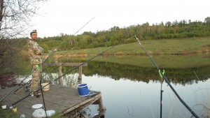 Рыбалка на пруду Каменский, Саратов. часть 3