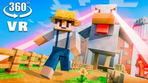 VR 360° ГИГАНСКИЙ ЦЫПЛЕНОК НА ФЕРМЕ Minecraft.mp4mp4