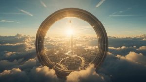Gravity Gate City 🌆 2 Hour Surreal Ambience Rotating Gate & Shifting Gravity Impossible Beauty