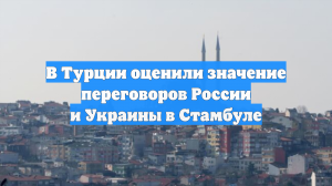 В Турции оценили значение переговоров России и Украины в Стамбуле