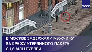 В Москве задержали мужчину за кражу утерянного пакета с 1,6 млн рублей