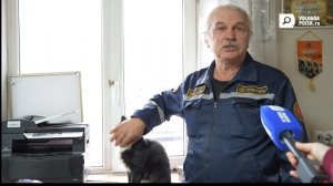 Не покладая лапок: Мужественный кот Сема живет и работает в Пожарной части № 41 в Вологде