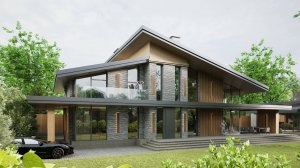 Проект двухэтажного дома в Подмосковье 350 м2