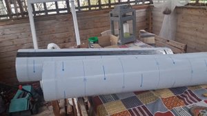 Готов черновой пол. Еще про печь. Уложила горшечные на зимовку