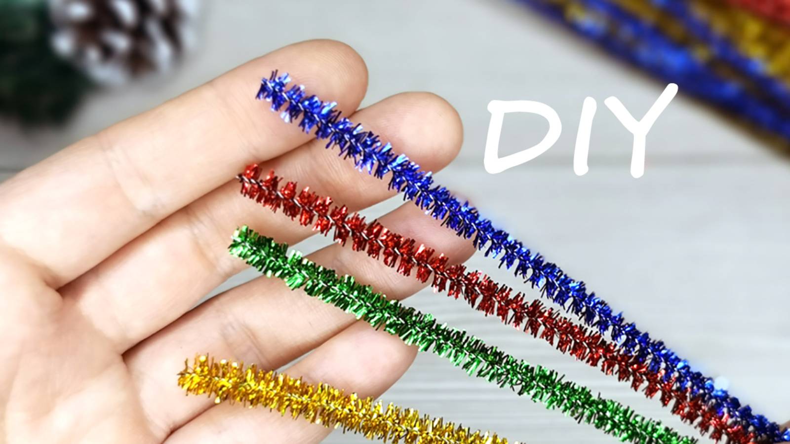 Новогодние поделки из синельной проволоки Мастер-класс синельной проволоки