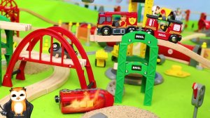 МУЛЬТИКИ ПРО ПАРОВОЗИКИ ДЛЯ ДЕТЕЙ ГОРОД ПАРОВОЗОВ БРИО