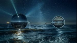 Sea of Floating Lenses 🌊 2 Hour Hypnotic Ambience Starlight Beams & Bent Reality Luminous Vision