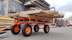 Перевозка опалубки на тележке Муравей XL 1200 PRO