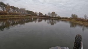 Осенняя рыбалка на пруду