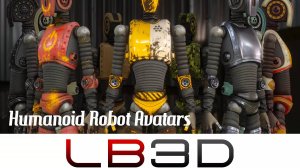 Asset Unity - Humanoid Robot Avatar Set - Mecanim Compatible