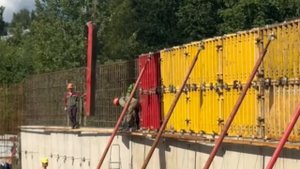 Видеоотчет использования крупнощитовой опалубки на нашем текущем строительном объекте