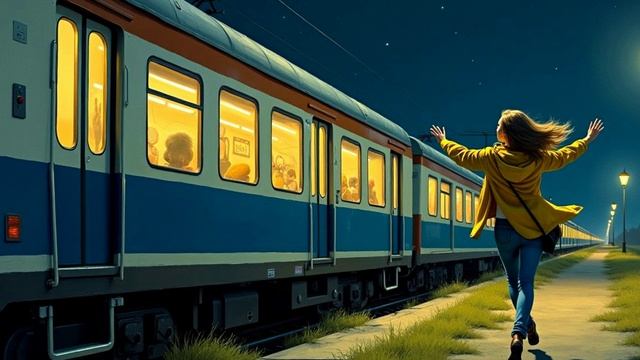 Все поезда уходят без меня.. Слова Татьяны Кузовлевой Музыка и вокал ИИ.