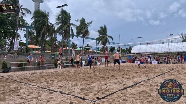 Spikertober. Pattaya  Advanced  vs Scott Evandro beachvolleyball