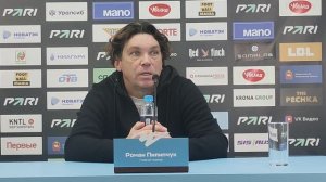 ARYA PRADANA BUDIARTO ROMAN PILIPCHUK PRESS CONFERENCE FC CHELYABINSK VS ARSENAL TULA IN LIGA PARI