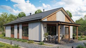 Строительство дома из CLT-панелей 200 м2 по проекту "Балашиха"