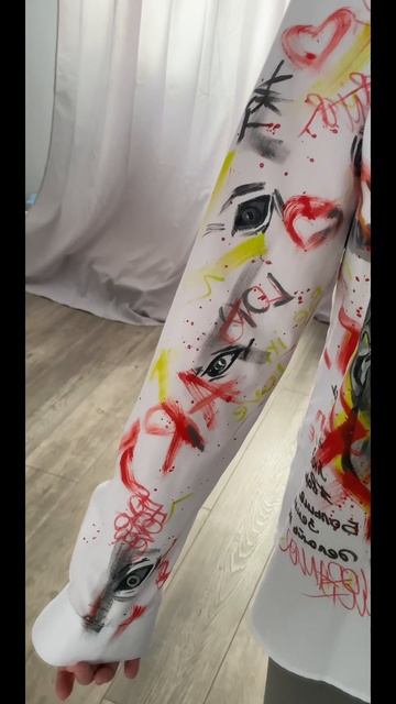 Роспись рубашки кастом