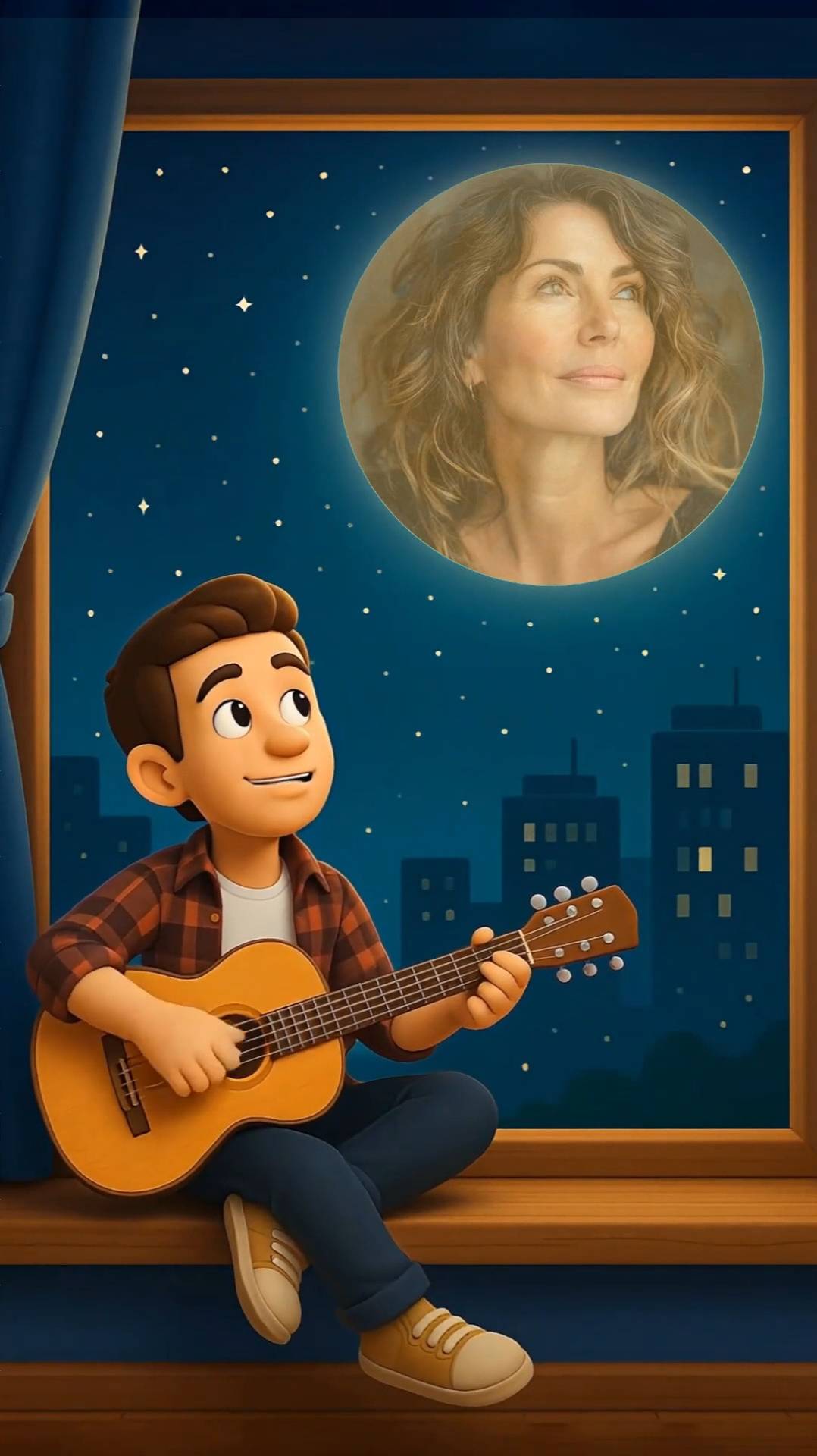 Поздравление с днём рождения женщине При луне