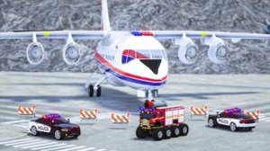ГИГАНТСКИЙ САМОЛЕТ В СЛОЖНОЙ СИТУАЦИИ 🚒 🚔 ГИГАНТСКИЕ КОЛЕСА