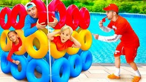 Дети учатся правилам безопасности в бассейне!