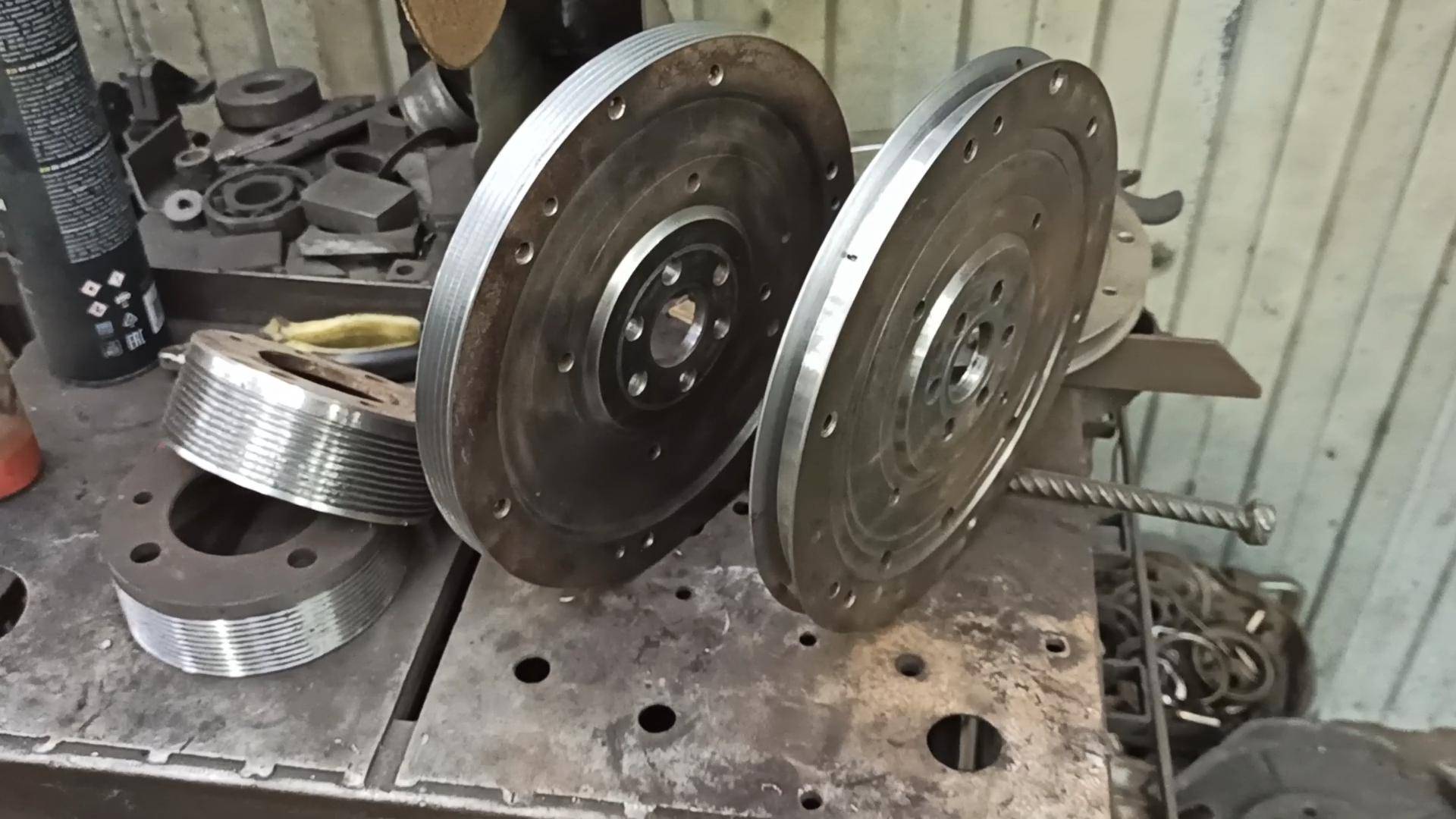 Шкивы из маховика ВАЗ (профиль "В", 6 РК) #Фсёпро100 смотреть онлайн