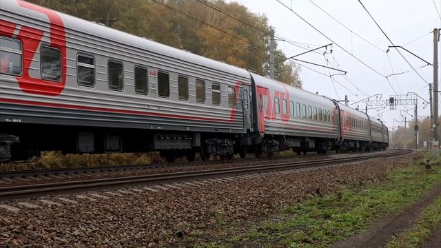 электровоз чс7 с пассажирским поездом смотреть онлайн