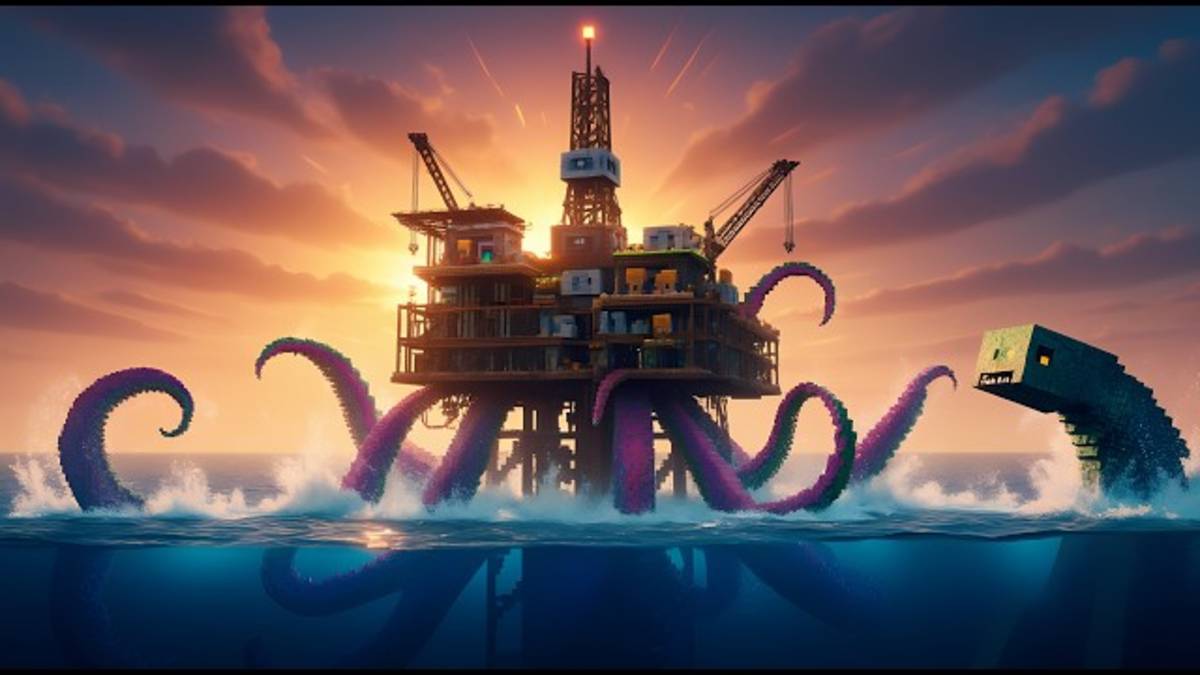 100 ДНЕЙ ВЫЖИВАНИЯ НА ЗАБРОШЕННОЙ НЕФТЕВЫШКЕ В МАЙНКРАФТ