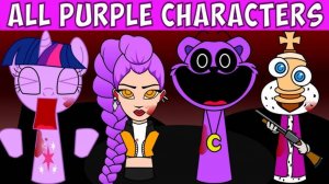 💜 EVERY PURPLE OC Characters From Sprunki Wenda Treatment — Все Фиолетовые Персонажи!