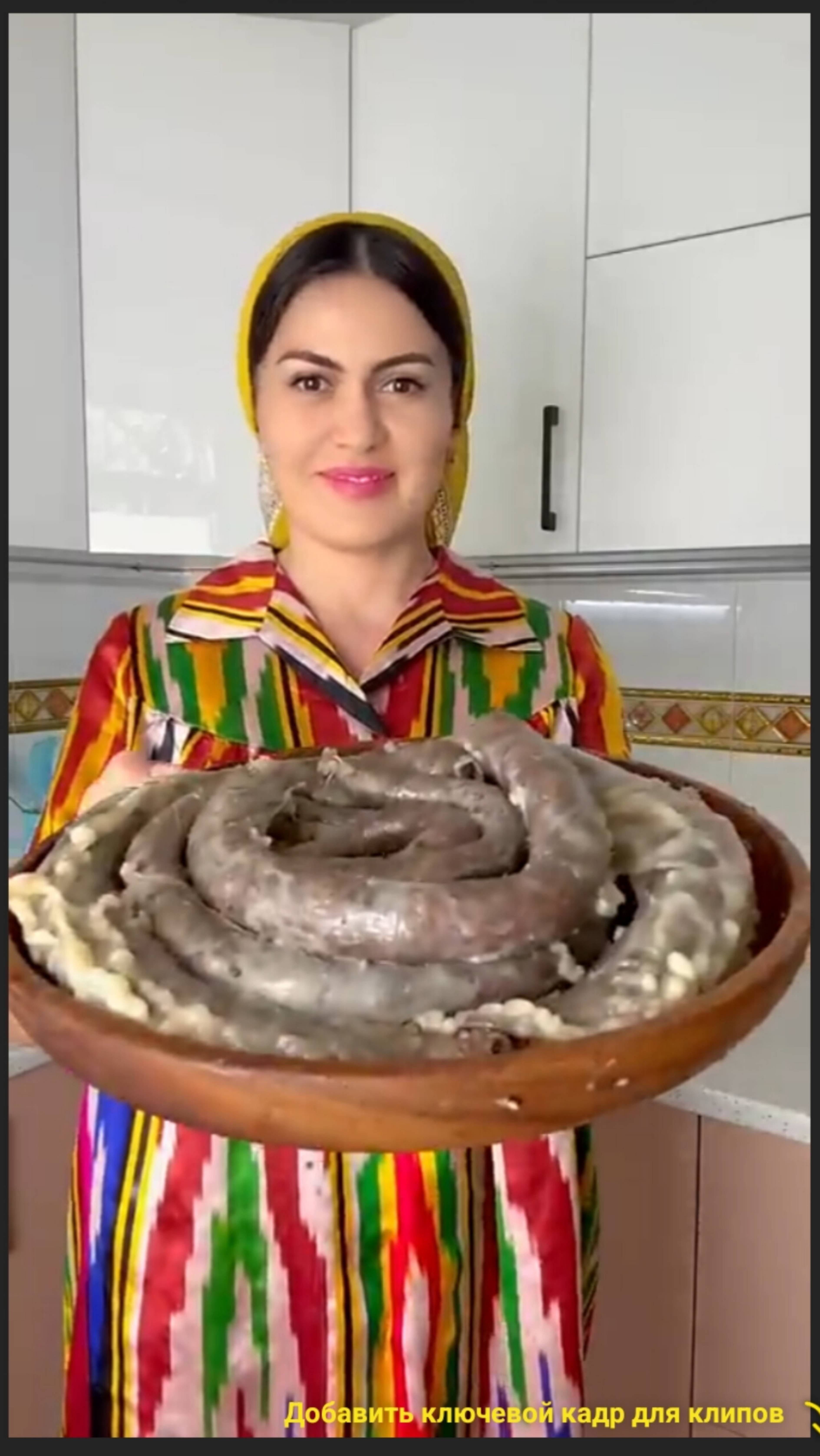 Узбекская традиционное блюдо "Хасиб" смотреть онлайн