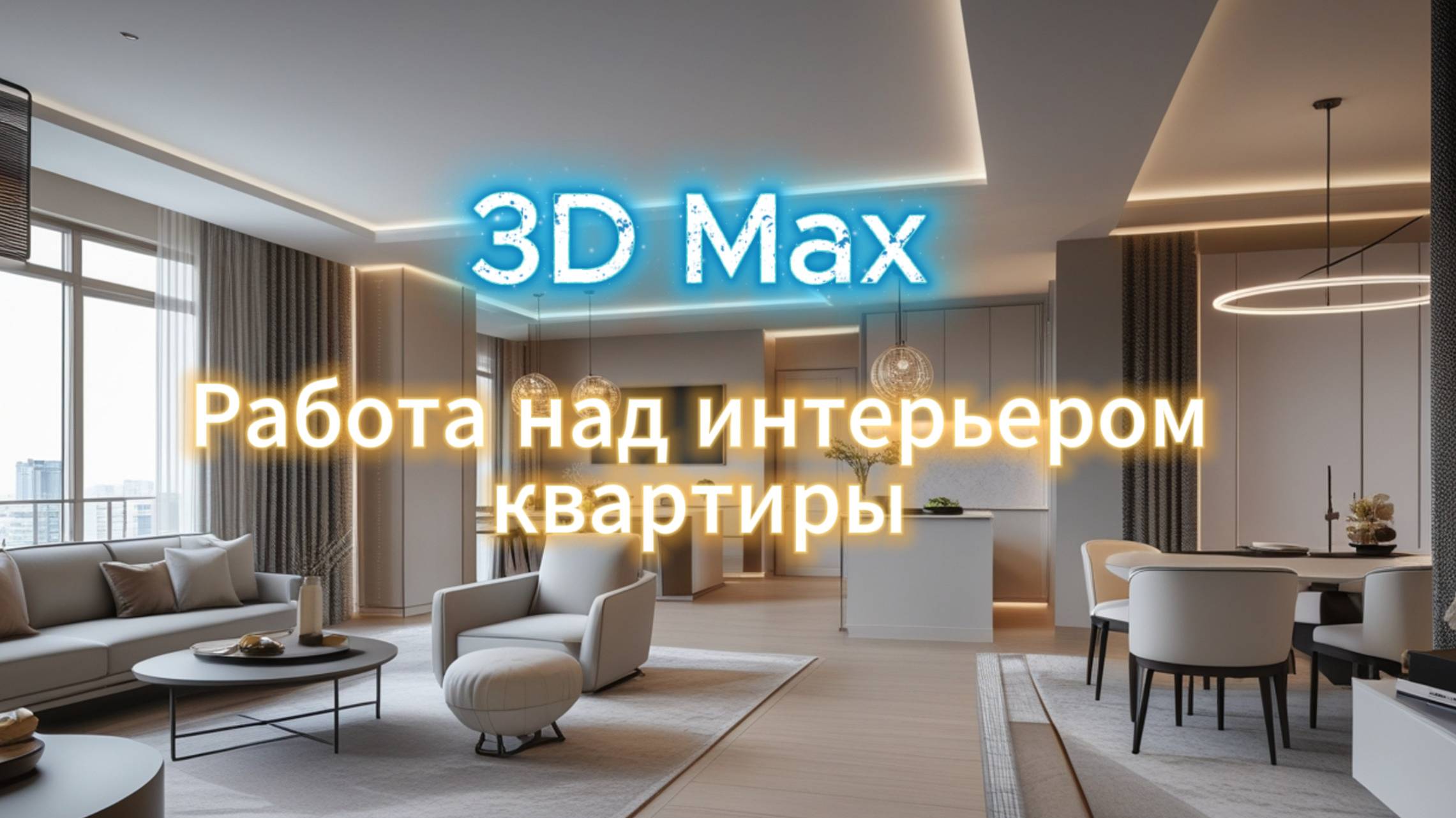 3D max. Работа над проектом интерьера квартиры