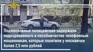 Подмосковные полицейские задержали подозреваемого в пособничестве телефонным мошенникам