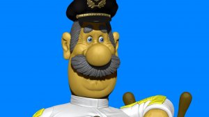 Капитан Врунгель для 3Д печати STL