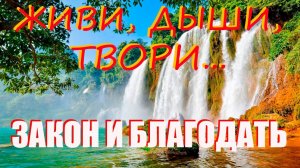 Закон и Благодать. Живи, дыши, твори...