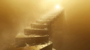 Staircase of Shattered Time 🌫️ 2 Hour Surreal Ambience Glass Steps & Golden Mist Infinite Quiet