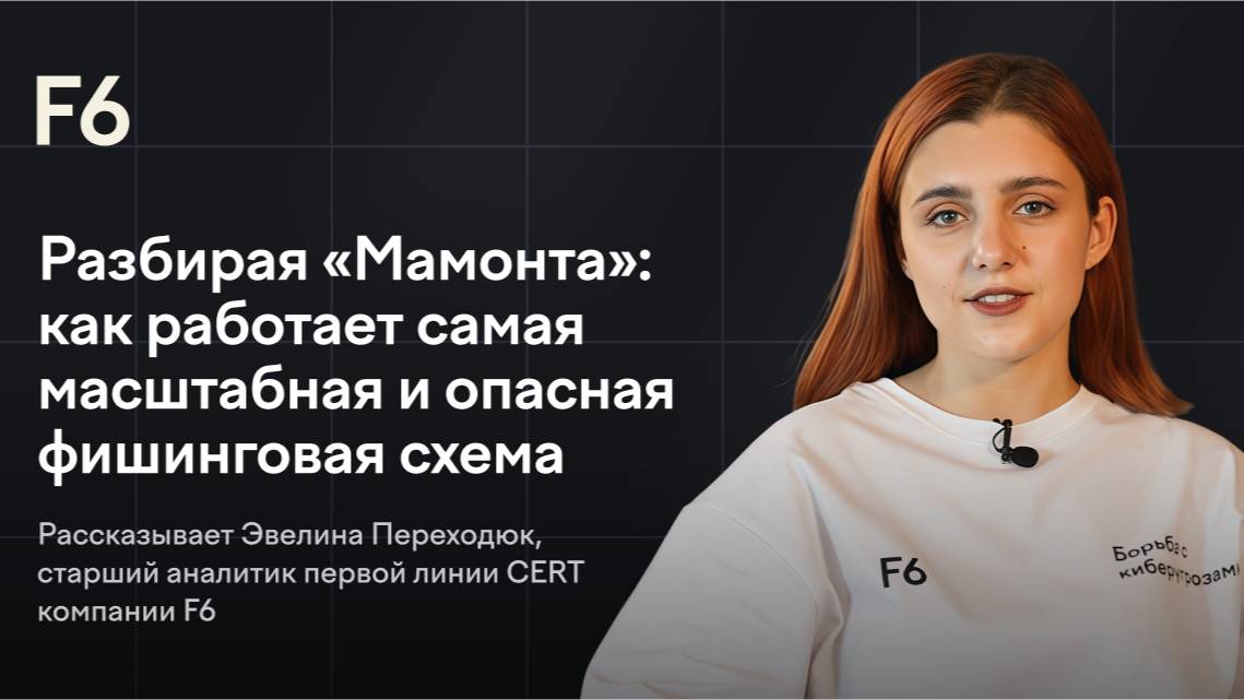 F6. Разбирая «Мамонта»: как работает самая масштабная и опасная фишинговая схема