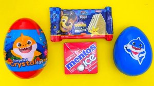 Открываем сюрпризы Baby Shark 🐟🥚 и вафли Paw Patrol 🐾🍫 | ASMR сладости