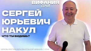 СЕРГЕЙ ЮРЬЕВИЧ НАКУЛ «ЧТО ТЫ ВИДИШЬ?»