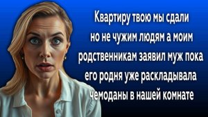 Истории из жизни|КВАРТИРУ ТВОЮ МЫ СДАЛИ!|Аудио рассказы|Аудиокниги слушать онлайн|Жизненные истории