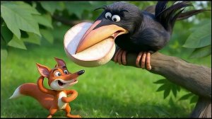 Лиса и ворона мультфильм песня для детей