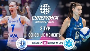Динамо Краснодар - Динамо-Ак Барс | 3 тур | Основные моменты | Суперлига 2025-2026