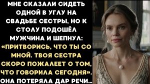 ИСТОРИЯ ИЗ ЖИЗНИ/На свадьбе сестры мне сказали сидеть одной в углу стола, но когда к столу