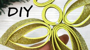 Новогодняя поделка на ёлку. Новый год 2026. Игрушка на ёлку из фоамирана