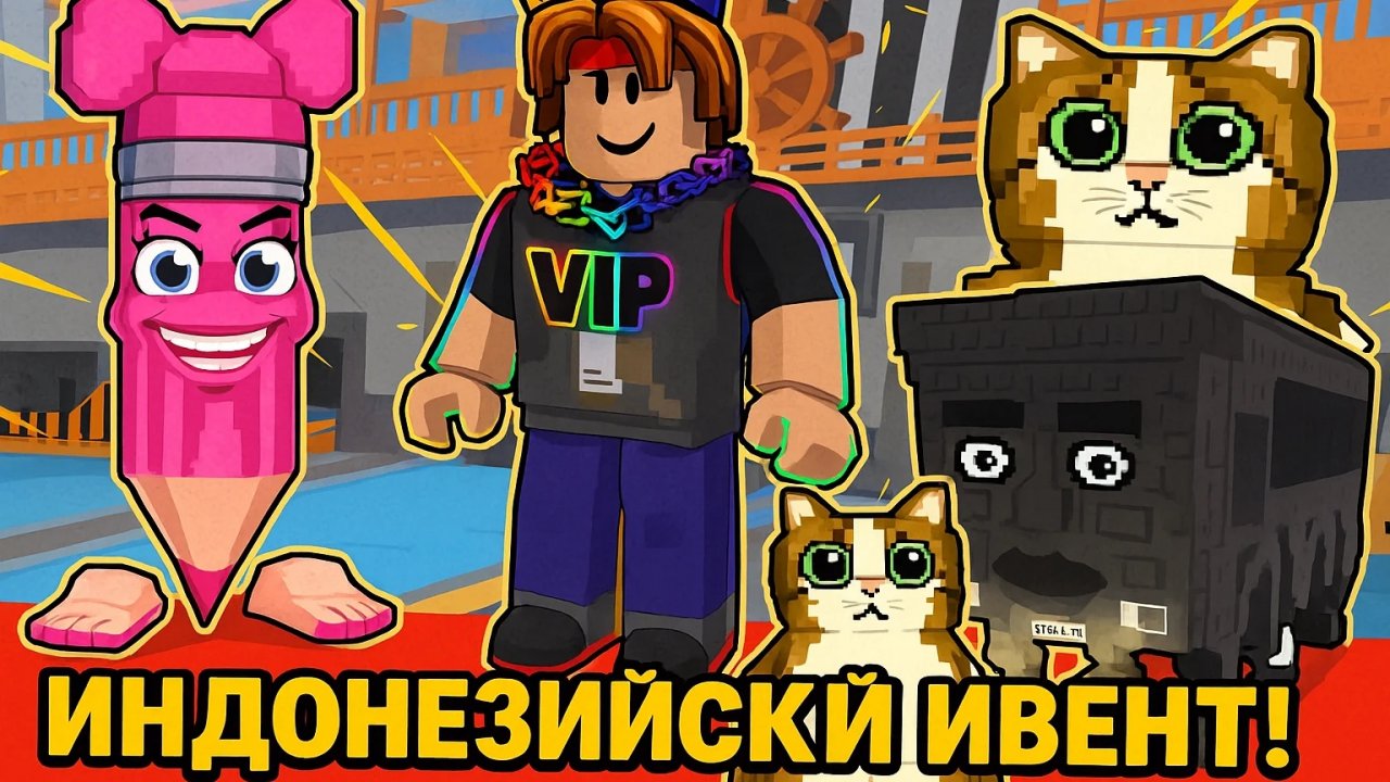 ВИДЕО С МАТАМИ! ИНДОНЕЙСКИЙ ИВЕНТ В STEAL A BRAINROT!