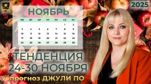 Тенденция недели и дня 24-30 ноября
