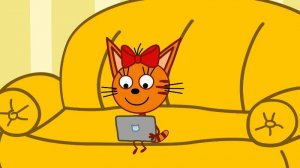 Поздравление с днём рождения девочке 3 года от героев мультфильма Три кота