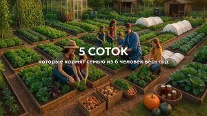 Как сад площадью 5 соток кормит семью из 6 человек круглый год 🍎