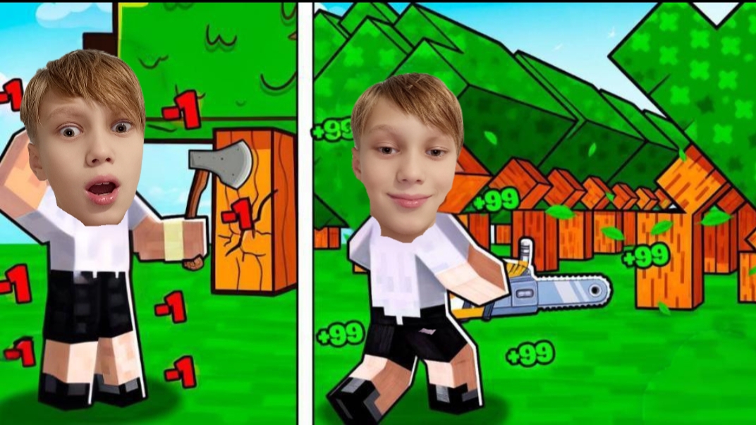 срубил весь лес в роблокс! смотреть онлайн