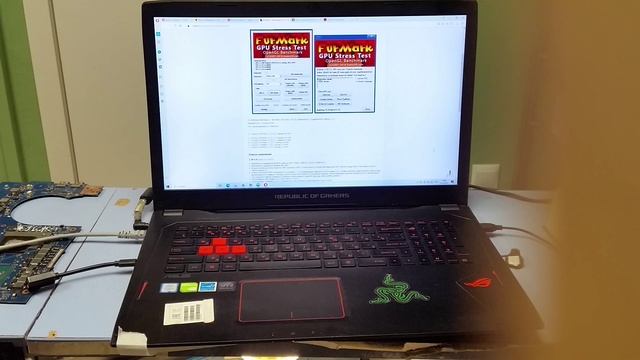 Матплата Asus GL702VM заказ 19132 - контрольный запуск.